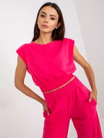 Basic fuchsia set with pockets RUE PARIS