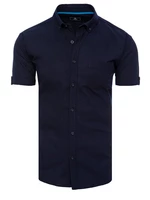 Dstreet Men's Navy Blue Short Sleeve Shirt