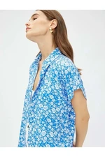 Koton Floral Shirt Short Sleeves Ecovero® Viscose