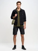 Big Star Man's Shorts 110098 Black Denim-905