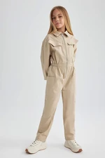 DEFACTO Wowen Fabrics Regular Fit Long Sleeve Jumpsuit