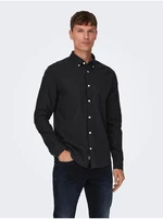 Men's Black Shirt ONLY & SONS Gudmund - Men