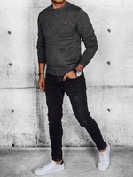 Men's Plain Dark Grey Dstreet Sweater