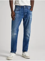 Blue Men's Straight Fit Pepe Jeans - Men's