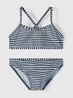 White-Blue Girls' Striped Two Piece Swimwear name it Felisia - Unisex