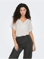 Cream Women's Blouse Only - Women