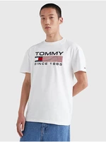 Bílé pánské tričko Tommy Jeans - Pánské