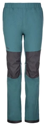 Children's outdoor softshell pants Kilpi RIZO-J dark green