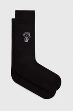 Ponožky Karl Lagerfeld pánske,čierna farba,542102.805512