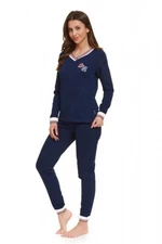 Doctor nap PM 4504 navy blue plus Dámské pyžamo 2XL tmavě modrá