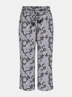 Purple-Black Patterned Culottes ONLY Nova - Women