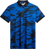 J.Lindeberg Tour Tech Reg Fit Print Mens Polo Neptune Nautical Blue L Camiseta polo
