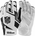 Wilson NFL Stretch Fit Receivers Gloves White/Black American Football