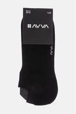 Avva Men's Black Sneaker Socks