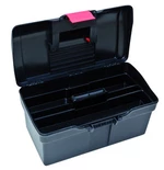 MAGG Plastový kufr na nářadí 514 x 280 x 260 mm, 1 přihrádka a 2 zásobníky