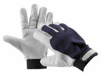 CERVA Pracovní rukavice PELICAN BLUE, kozinková dlaň, velikost 11