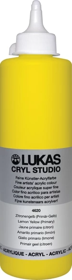Lukas Cryl Studio Vopsea acrilică 500 ml Lemon Yellow (Primary)