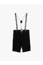 Koton Shorts - Schwarz - Normal Waist