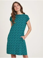 Petroleum women's patterned dress Tranquillo - Women's