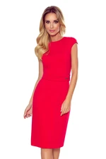 Elegantní midi šaty s páskem Numoco