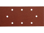 Brusné papíry, různé hrubosti, 93x190 mm, 8 otvorů, suchý zip, 10 ks - EXTOL PREMIUM Zrnitost: P80