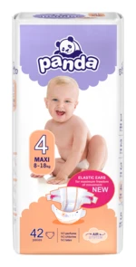 Panda Maxi vel. 4 8-18 kg dětské pleny 42 ks