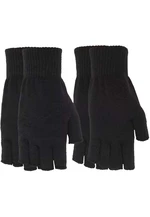 Half-finger gloves 2-pack black