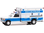 1992 Ford F-350 Ambulance - Dallas Police Crime Scene Dallas Texas "First Responders" "Hobby Exclusive" 1/64 Diecast Model Car by Greenlight