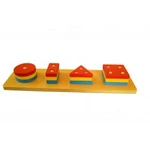 Montessori Farebné geometrické tvary triedenie