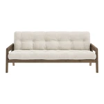 Beżowa sztruksowa rozkładana sofa 204 cm Grab – Karup Design