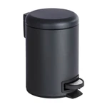 Czarny kosz na śmieci Wenko Leman, 3 l