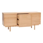Niska komoda w dekorze dębu 140x65 cm Cube – Hübsch