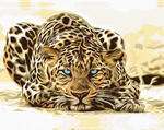 Zuty Leopardo que se avecina Pintura de diamantes