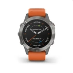 Garmin FENIX 6 Sapphire, Titanium, Orange band