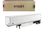 53 Dry Cargo Van Trailer White "Transport Series" 1/50 Diecast Model by Diecast Masters