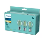 LED žiarovka Philips klasik, 8,5W, E27, teplá bílá, 3ks (8718699696955) LED žiarovka • spotreba 8,5 W (energetická trieda E) • náhrada 61 W až 75 W ži