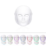 7 Color LED Light Photon Face Mask Neck Rejuvenation Skin Facial Therapy Wrinkle Mask