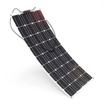 100W 18V Semi-Flexible ETFE Monocrystalline Solar Panel Connector for Camping Car RV Yacht Ship Boat Outdoor Power Acces