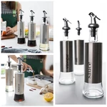 300ML Olive Oil Dispenser Bottles with Funnel Stainless Steel Oil Pourer Dispensing Bottles Oil Vinegar Sauce Bottle