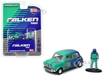 1967 Austin Mini Cooper S 1275 MKI RHD (Right Hand Drive) 22 "Falken Tires" and Driver Figure Limited Edition to 3300 pieces Worldwide 1/64 Diecast M