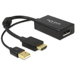 Delock 62667 HDMI / DisplayPort adaptér [1x HDMI zástrčka - 1x zásuvka DisplayPort] čierna pozlátené kontakty, s feritov