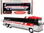 1980 MCI MC-9 Crusader II Intercity Coach Bus "Atlanta" "Carolina Trailways" "Vintage Bus &amp; Motorcoach Collection" 1/87 (HO) Diecast Model by Ico
