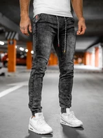 Blugi joggers negri Bolf TF137