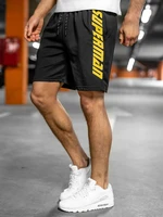 Pantaloni scurți de training negri Bolf KS2595