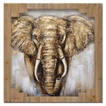 Ručně malovaný obraz Elephant (100x100 cm)