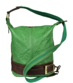 Kožená kabelka crossbody Adele Stampa Verde Secondo