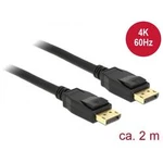DisplayPort kabel Delock [1x zástrčka DisplayPort - 1x zástrčka DisplayPort] černá 2.00 m