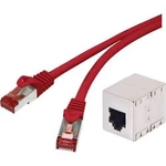 Síťový prodlužovací kabel RJ45 Renkforce RF-3828956, CAT 6, S/FTP, 15.00 cm, červená
