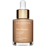 Clarins Skin Illusion Natural Hydrating Foundation rozjasňující hydratační make-up SPF 15 odstín 108,5W Cashew 30 ml