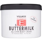 Village Vitamin E Buttermilk tělový krém bez parabenů 500 ml